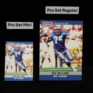 1990 Eric Williams RC  Detroit Lions Pro Set Mini #105 ... See Description - Picture 1 of 2