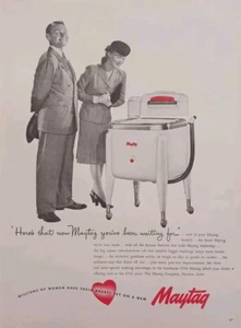 1946 Vintage Maytag Washing Machine  Print Ad. - Picture 1 of 1