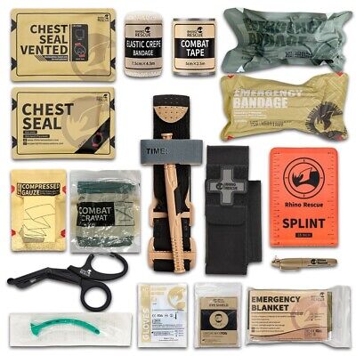 RHINO Trauma First Aid Kit - Earthquake - Military Survival Kit - IFAK - EMT • 51.86€