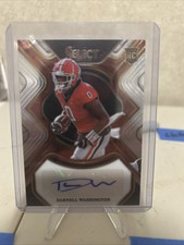 2023 Panini Select Draft Picks Signatures Darnell Washington Rookie Auto RC