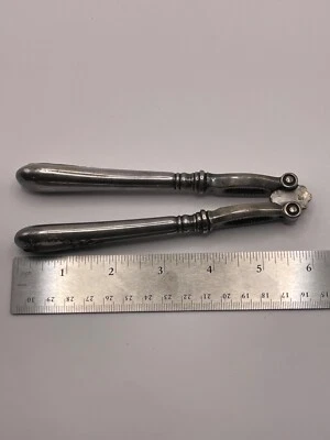 TIMELESS Christofle Silver Plated Nut Cracker France Rotates Completely - Image 1 of 4