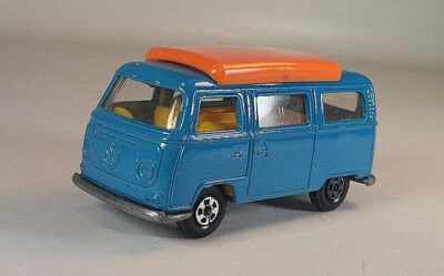 Matchbox Superfast Nr. 23 VW Volkswagen T2 Camper blau unpainted Base 7 #263 - Bild 1 von 3