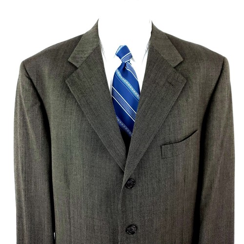 Cappotto sportivo Monsieur Givenchy lana peggiorata 4 bottoni 46L marrone check