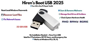 Hiren’s Boot USB 2025 With Recovery Tools,32 GB USB drive - Picture 1 of 1