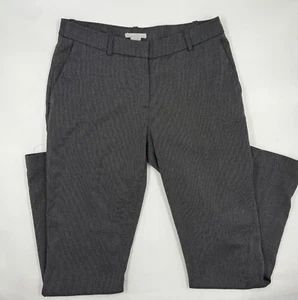 Pantalone donna H&M slim 4 grigio misto poliestere testurizzato vita media gamba affusolata carriera - Foto 1 di 9