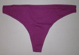 NO BOUNDARIES PURPLE THONG PANTIES M MEDIUM JUNIORS - Picture 1 of 2