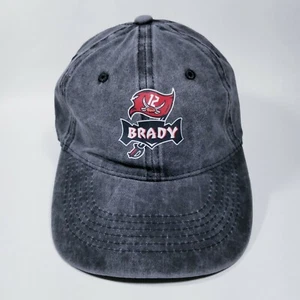 Tampa Bay Buccaneers Cap Hat Tom Brady Strap Back Dark Weathered Gray Adj - Picture 1 of 11