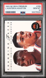 1993 SkyBox Premium Lindsey Hunter/Allan Houston PSA 10 GEM MT, Rookies *Pop 1* - Picture 1 of 3