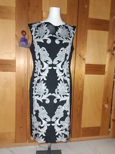 Papell Studio Damen festliches Kleid Gr. 40 M ETUIKLEID - Bild 1 von 2