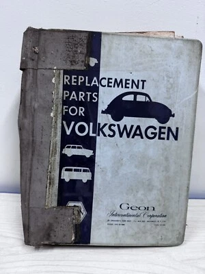 Geon 1968 Volkswagen Replacement Parts Catalog Notebook From Closed Auto Shop - Image 1 of 4