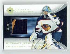05-06 UD Upper Deck Ultimate Jersey Patch  Kari Lehtonen  /75  Patch