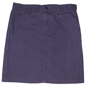 Gap Damen Rock Lila Stretch Cord Gerade A-Linie Rock Rückenschlitz Größe 8 - Bild 1 von 8