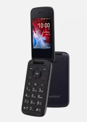 TCL 4056S 8GB Unlocked Flip Phone - Volcano Black - Image 1 of 2