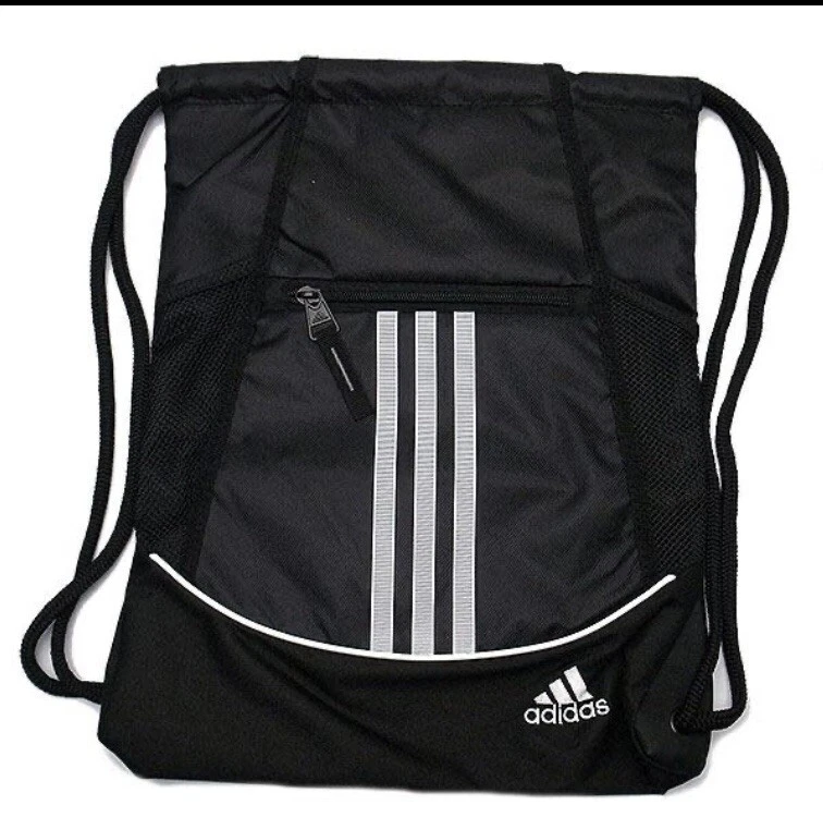 Mochila Adidas Alliance II preta, cordão de bolso (MSRP $20)✔️ - Imagem 1 de 1