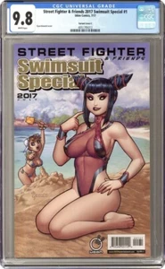 Street Fighter Swimsuit Special 2017 Kinnaird Variant CGC 9.8 Low Print Rare 1 - Picture 1 of 2