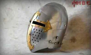 Sugarloaf helmet Medieval reenactment Medieval helmet SCA combat Armor Helmet - Bild 1 von 8
