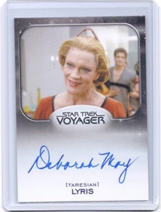 Tarjeta autografiada de Star Trek 50 aniversario Aliens Deborah May Taresian Lyris - Imagen 1 de 2
