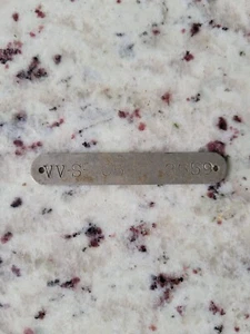 Victor Victrola VV S-405 Portable Identification Tag 3559 Aluminum Project Part  - Picture 1 of 7