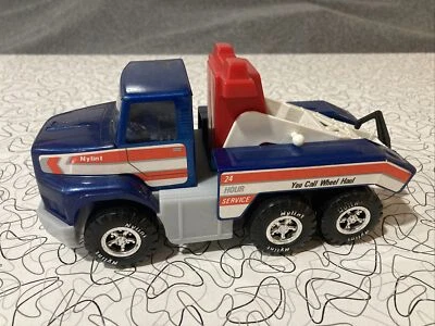 Vintage NYLINT 24 Hour Service Tow Truck Dongkook Die Cast Toy Blue  - Image 1 of 4