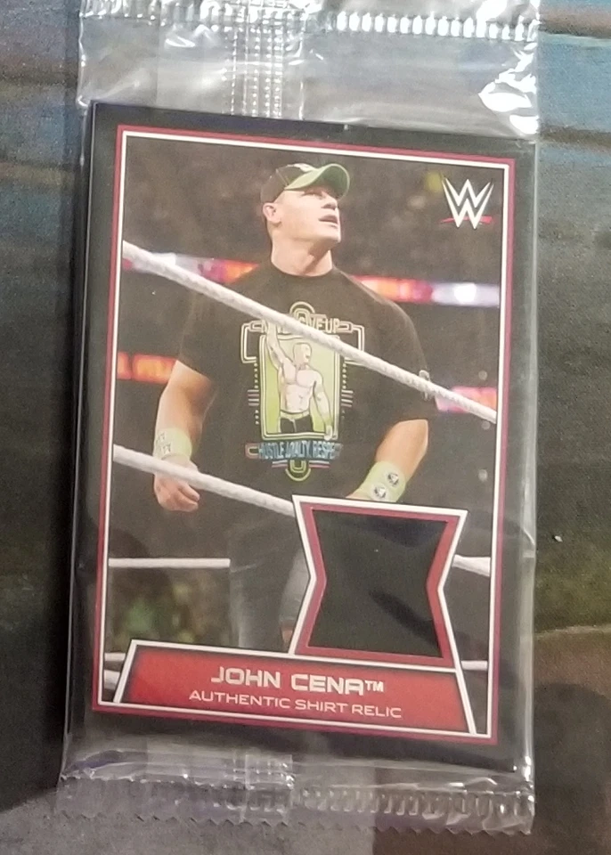 2014 Topps WWE Raw/Smackdown Shirt Relic John Cena - Image 1 of 1