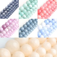 Wholesale Natural Angelite Stone Gemstone Round Spacer Loose Beads 6MM 8MM 10MM