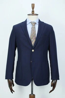PAOLONI Blue Oxford WOOL Gold Buttons Sport Coat Blazer Jacket 50IT 40US/UK - Image 1 of 4