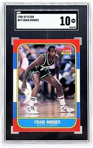 1986 Fleer #47 Craig Hodges SGC 10 GEMME NUOVO DI ZECCA - Foto 1 di 2