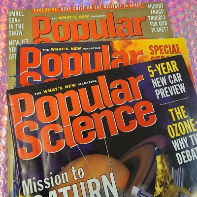 1997 Popular Science Magazine Lot Jack Daniels Doral Panasonic Print Ads VTG - Image 1 of 4