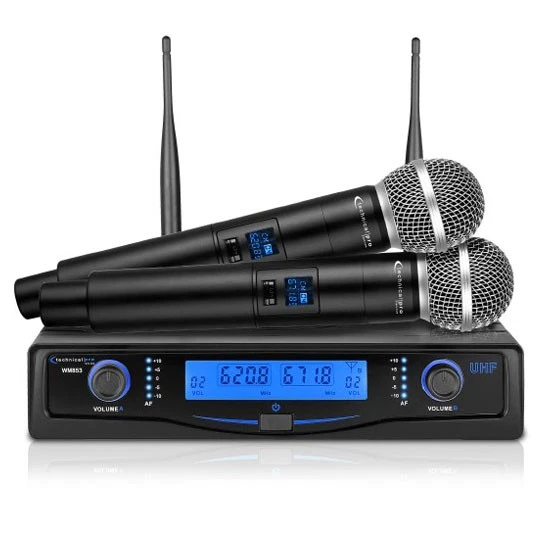 Technical Pro WM854 Profesional UHF Doble Sistema de Micrófono Inalámbrico con Estuche Foto 1 de 1