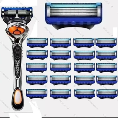 20+1set Gillette Fusion5 ProGlide Razor Blades for Men with Precision Trimmer - Image 1 of 4