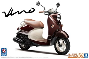 Aoshima 06618 1/12 Scale Bike Model Scooter Bike Kit Yamaha Vino 2016 Dark Brown - Picture 1 of 3