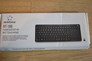 Renkforce MT-1006 Funk Tastatur + Touchpad - schwarz - Afbeelding 1 van 3