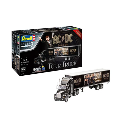 TRUCK & TRAILER "AC/DC" GIFT SET KIT 1:32 Revell Kit Camion Modellino Nuovo - Immagine 1 di 1