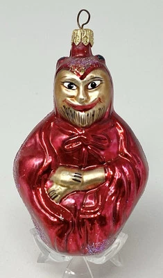 Vintage Christopher Radko Red Devil Christmas Halloween Ornament Loose Top - Image 1 of 4