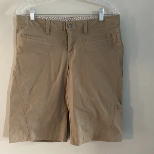 Athleta hellbraune Shorts 10 Damen Wandern Nylonmischung - Bild 1 von 6