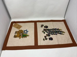 Arazzo ebraico etiope ricamato a mano appeso a parete runner panno con etichetta - Foto 1 di 5