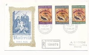 D222532 Nativity 9th Century Painting on Wood FDC Vatican City 1967 - Picture 1 of 1