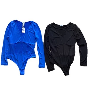 Rue 21 Damen-Bodys neu mit Etikett blau und gebraucht schwarz lang Korsett Größe L Paket - 2 - Bild 1 von 12