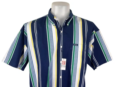 CHAPS By RALPH LAUREN Mens Blue S/S EVENING SHIRT Summer - L - 52" - RRP £65 - Image 1 of 4