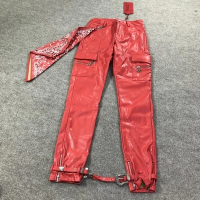 Брюки мужские Guapi Dead Or Alive 28 красные кожаные ограниченный выпуск бандана вестерн - Изображение 1 из 4