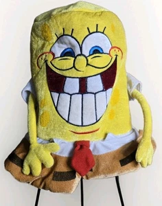 SpongeBob Schwammkopf Mütze Nickelodeon 2008 Viacom Cartoon Polyester Zylinderhut GEBRAUCHT - Bild 1 von 20