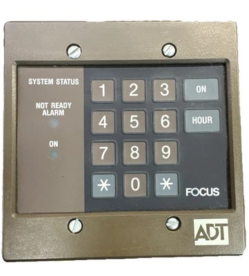 Teclado de alarma de sistema retro vintage RARO ADT Focus 7580-002 Foto 1 de 4