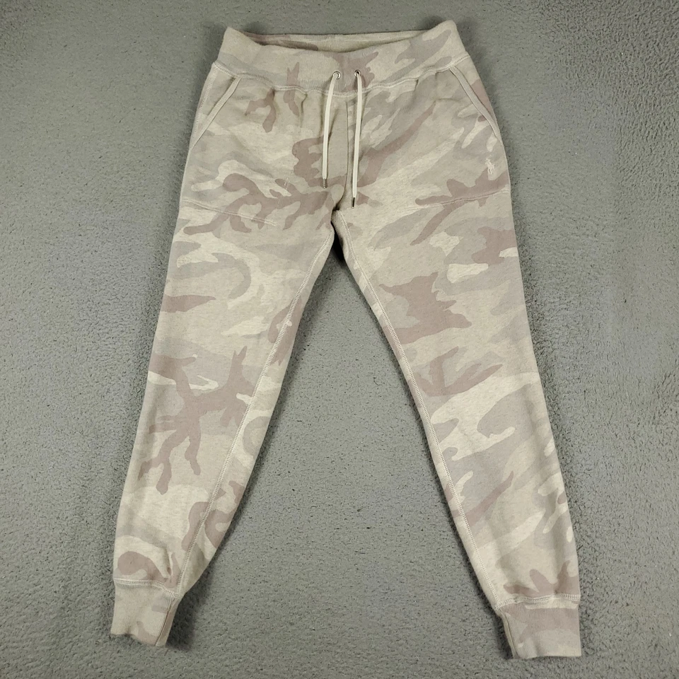 Pantalones deportivos Ralph Lauren para mujer talla pequeña beige camuflaje pony jogger Foto 1 de 4