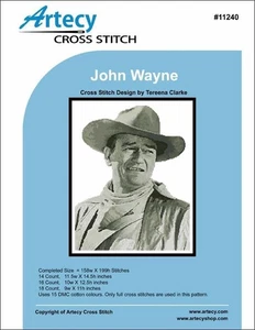John Wayne by Artecy cross stitch pattern - Picture 1 of 2