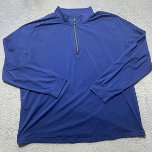 Cutter & Buck Adapt Eco Knit Stretch Recycled Herren Quarter Zip Pullover Blau L - Bild 1 von 8