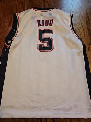 Camiseta deportiva Reebok Jason Kidd New Jersey Nets juvenil talla XL 18-20 baloncesto niños  Foto 1 de 4