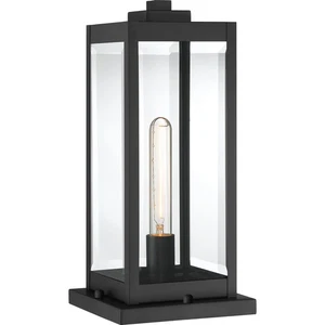 Westover 1-Light Outdoor Lantern in Earth Black - Picture 1 of 6
