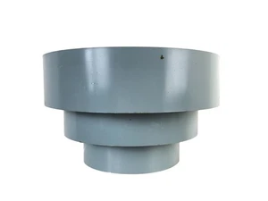 Vintage Art Deco 3 Semicircle Gray - Blue Metal Wall Sconce Light Fixture - Picture 1 of 12