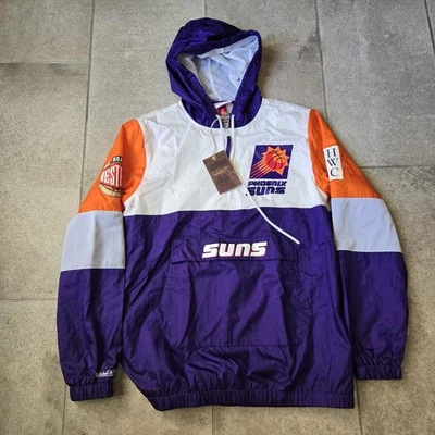 Новый с Ярлыками Mitchell & Ness Phoenix солнца ветровка ретро 90-х фиолетовый оранжевый размер: маленький - Изображение 1 из 4