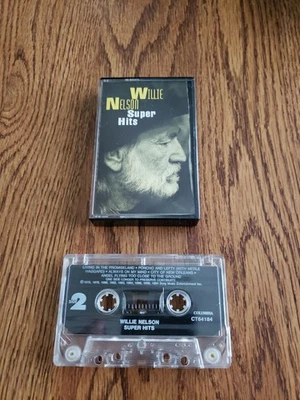 Willie Nelson - Super Hits Cassette Tape Country 1994 Sony Entertainment VGC  - Image 1 of 4